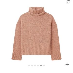 NWT NAADAM Marled Cashmere Turtleneck Sweater